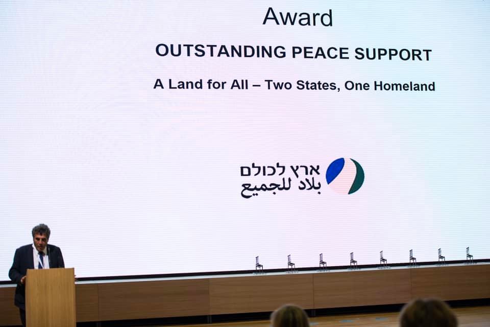 A Land for All, Two States One Homeland won the Luxembourg Peace Prize award