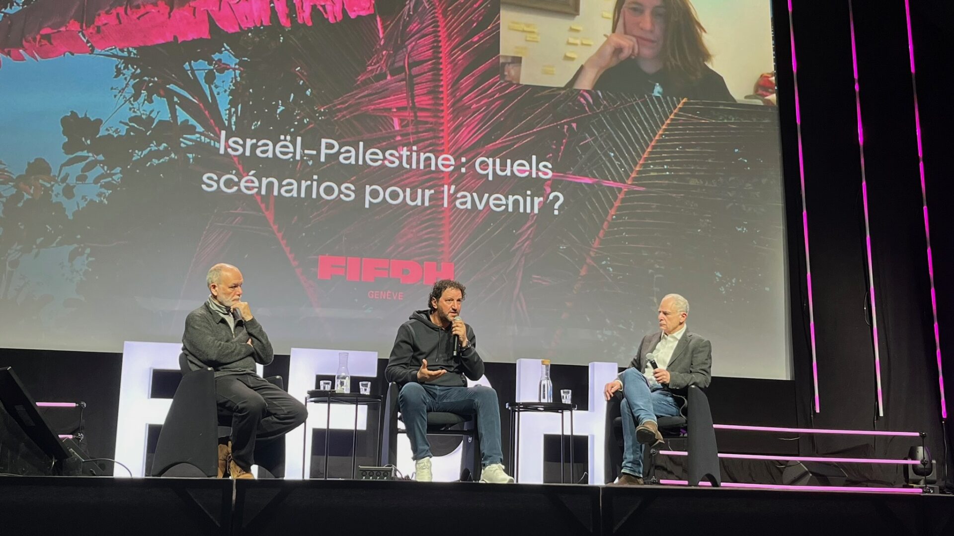 Ali Abu Awwad and May Pundak at FIFDH